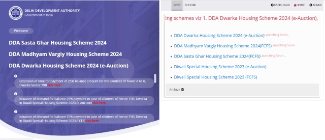 DDA Madhyam Vargiy Housing Scheme Registration