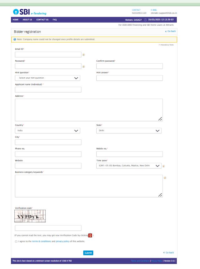 Dwarka Community Service Personnel Housing Registration
