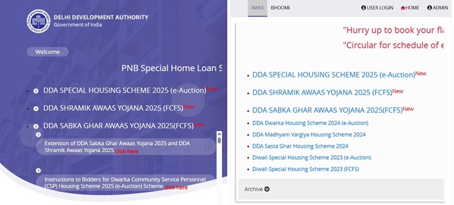 DDA Housing Scheme Official Website
