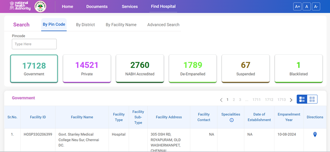 Search Hospital